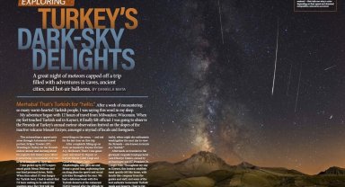 Türkiye'nin incisi Erciyes, Astronomiy Magazine'de boy gösterdi