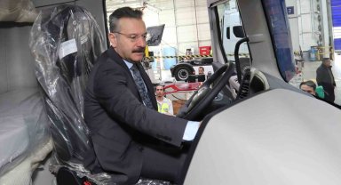 Vali Hüseyin Aksoy'dan, test sürüşü
