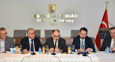 Vali Özkan, Konya Sanayi Odası'nda sanayicilerin taleplerini dinledi