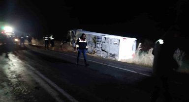 Yozgat'ta otobüs kazası: 4'ü ağır 19 yaralı