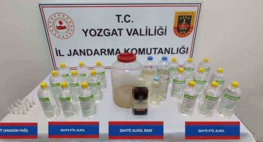 Yozgat'ta sahte içki operasyonunda 1 kişi gözaltına alındı
