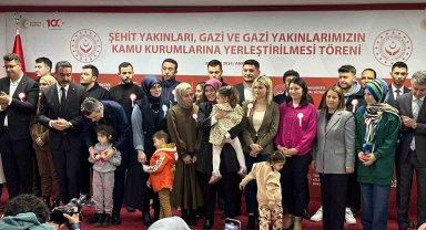 591 şehit yakını, gazi ve gazi yakınının kamu kurumlarına ataması yapıldı