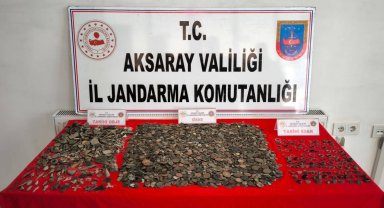 Aksaray'da Roma ve Bizans dönemlerine ait 14 bin 709 sikke ve eser ele geçirildi