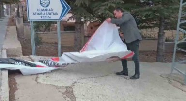 Ankara'da pankartları sökülen başkan adaylarından tepki