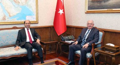 Bakan Güler, Mısır'ın Ankara Büyükelçisi Elhamamy'i kabul etti