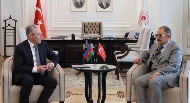 Bakan Özhaseki, Azerbaycanlı mevkidaşı Babayev'i ağırladı