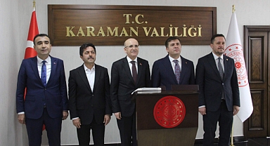 Bakan Şimşek Karaman'da
