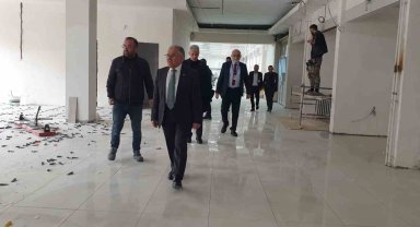 Başkan Büyükkılıç ERÜ Hastanesi yenileme çalışmalarını inceledi