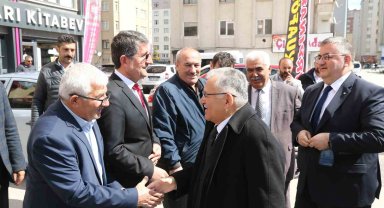Başkan Büyükkılıç otobüsçüler esnaf odasını ziyaret etti