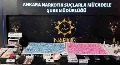 Başkentte zehir tacirlerine operasyon: 20 bine yakın uyuşturucu hap ele geçirildi