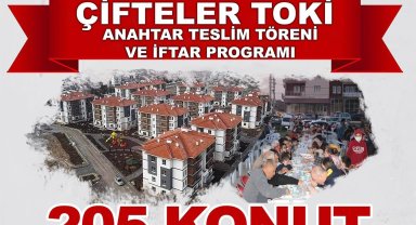 Çifteler'de 205 adet TOKİ konutunun anahtarı teslim edilecek