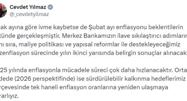 Cumhurbaşkanı Yardımcısı Yılmaz: "Destekleyeceğimiz dezenflasyon sürecinde yılın ikinci yarısında belirgin sonuçlar alınacaktır"