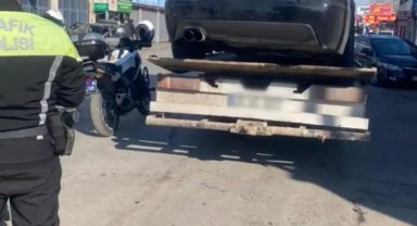 Drift yapan iki sürücüye 64 bin 468 lira ceza