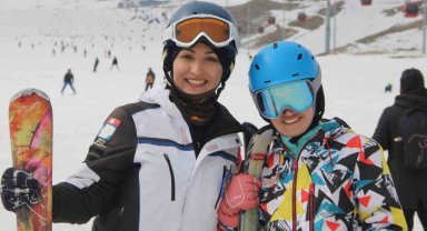 Erciyes hafta sonu turist akınına uğradı