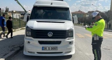 Eskişehir'de 4 okul servisine 8 bin 306 TL para cezası
