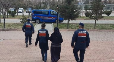 Hırsızlıktan aranan kadın jandarma ekiplerince yakalandı