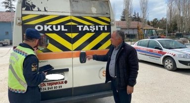 Jandarmadan okul servislerine denetim