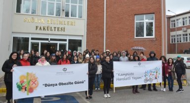 Kampüste "Obezite Farkındalık Yürüyüşü" gerçekleştirildi