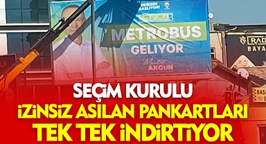 Karaman'da İzinsiz Asılan Pankartlar İndiriliyor: Hukuki Süreç Başladı