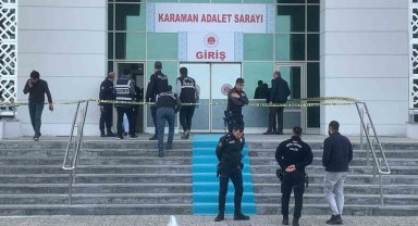 Karaman'da adliye girişinde silahlı saldırı: 1 yaralı