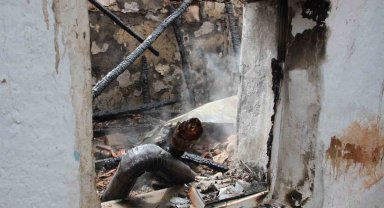 Karaman'da sobadan çıkan yangında yaşlı adam hayatını kaybetti