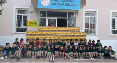 Karapınar'da öğrencilerden ihtiyaç sahiplerine destek