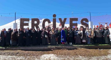 KAYMEK'ten Erciyes Dağı'na hiç gitmeyen 55 kadına jest