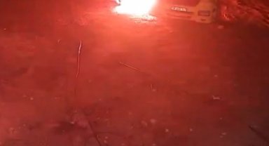 Kayseri'de tırı kundaklayan şahıs yanmaktan kıl payı kurtuldu