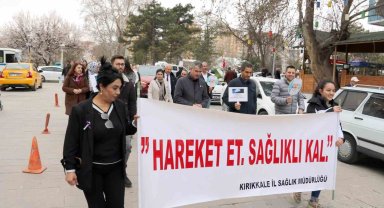 Kırıkkale'de bu iki hastalığa dikkat çekmek için yürüdüler