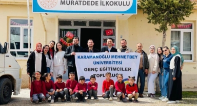 KMÜ öğrencilerinden köy okuluna kitap bağışı