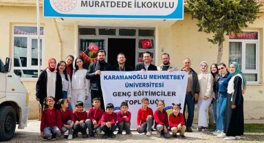 KMÜ öğrencilerinden köy okuluna kitap bağışı