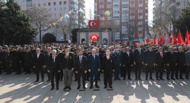 Konya'da Çanakkale Zaferi'nin 109. yıl dönümünde şehitler anıldı