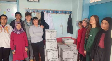 Konya'da öğrencilerden anlamlı yardım kampanyası