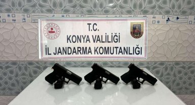 Konya'da silah kaçakçılarına operasyon: 4 gözaltı