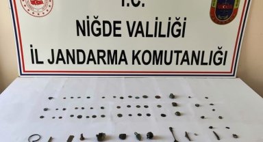 Niğde'de 75 tarihi obje ele geçirildi