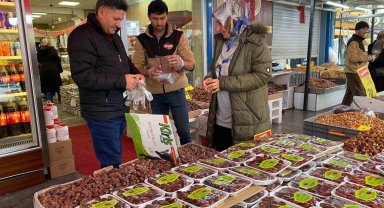 Ramazan'ın vazgeçilmezi hurma tezgahlarda yerini aldı