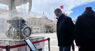Sergilenen milli uçak motorları göz yaşarttı