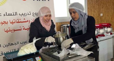 TİKA'dan Filistinli kadınlara yönelik imalathane ve eğitim desteği