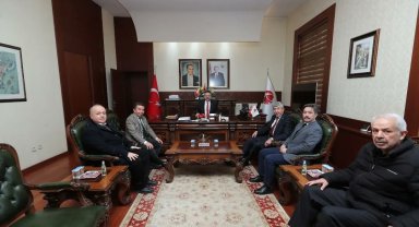 Türk Ocakları 112. kuruluş yıl dönümünde Vali Hüseyin Aksoy'a anlamlı ziyaret