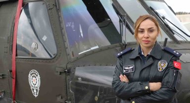 Türk Polis Teşkilatı'nın kadın pilotu 6 yıldır gökyüzünün asayişini sağlıyor