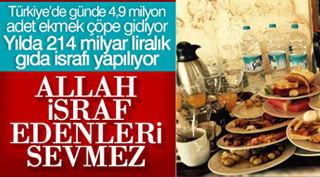 ALLAH (C.C) İSRAF EDENLERİ SEVMEZ