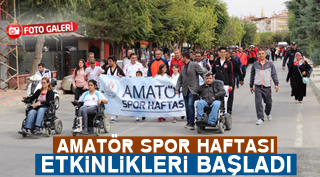 AMATÖR SPOR HAFTASI ETKİNLİKLERİ BAŞLADI