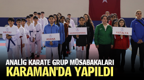 ANALİG KARATE GRUP MÜSABAKALARI KARAMAN'DA YAPILDI