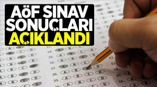 AÖF sınav sonuçları açıklandı