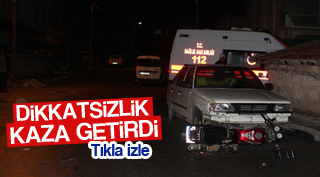DİKKATSİZLİK KAZA GETİRDİ