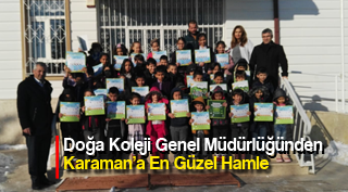 Doğa Koleji Genel Müdürlüğünden Karaman’a En Güzel Hamle