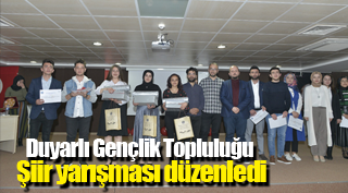 Duyarlı Gençlik Topluluğu Şiir yarışması düzenledi