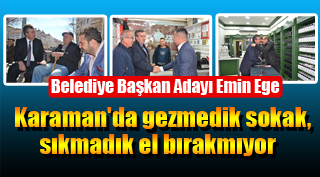 EMİN EGE VATANDAŞLARLA KUCAKLAŞIYOR
