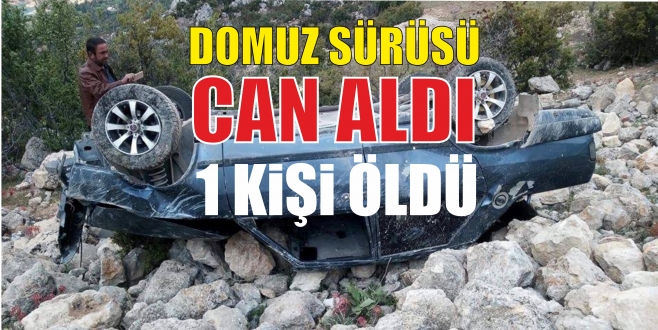ERMEKTE TRAFİK KAZASI 1 KİŞİ ÖLDÜ
