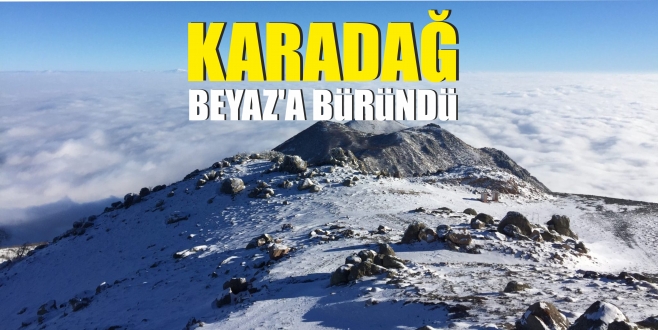 KARAMAN'A KAR YAĞDI